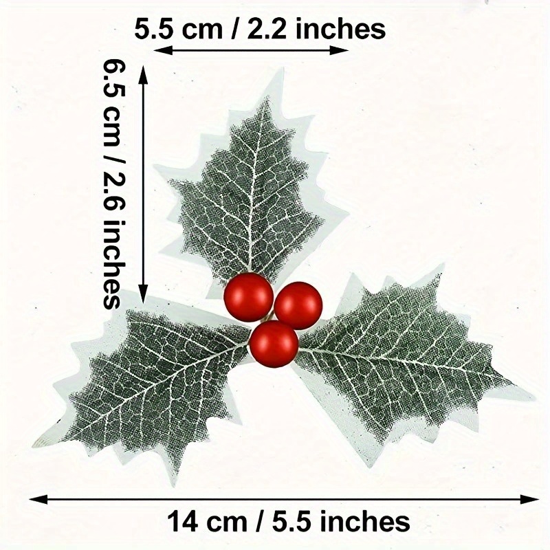10 Pcs Artificial Holly Berrie - Christmas Wreath Fake recension och pris