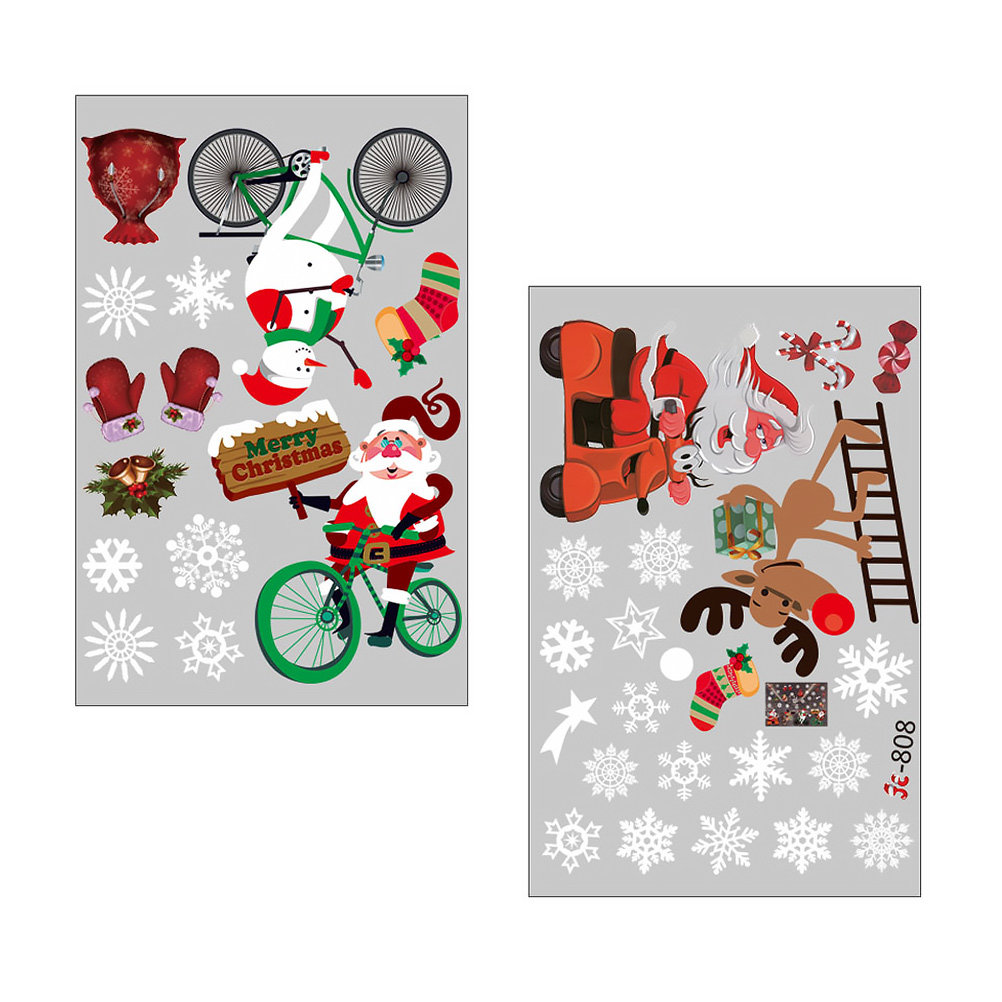 Window Winter Sticker Scene Ho - Snowflake Window Decal recension och pris