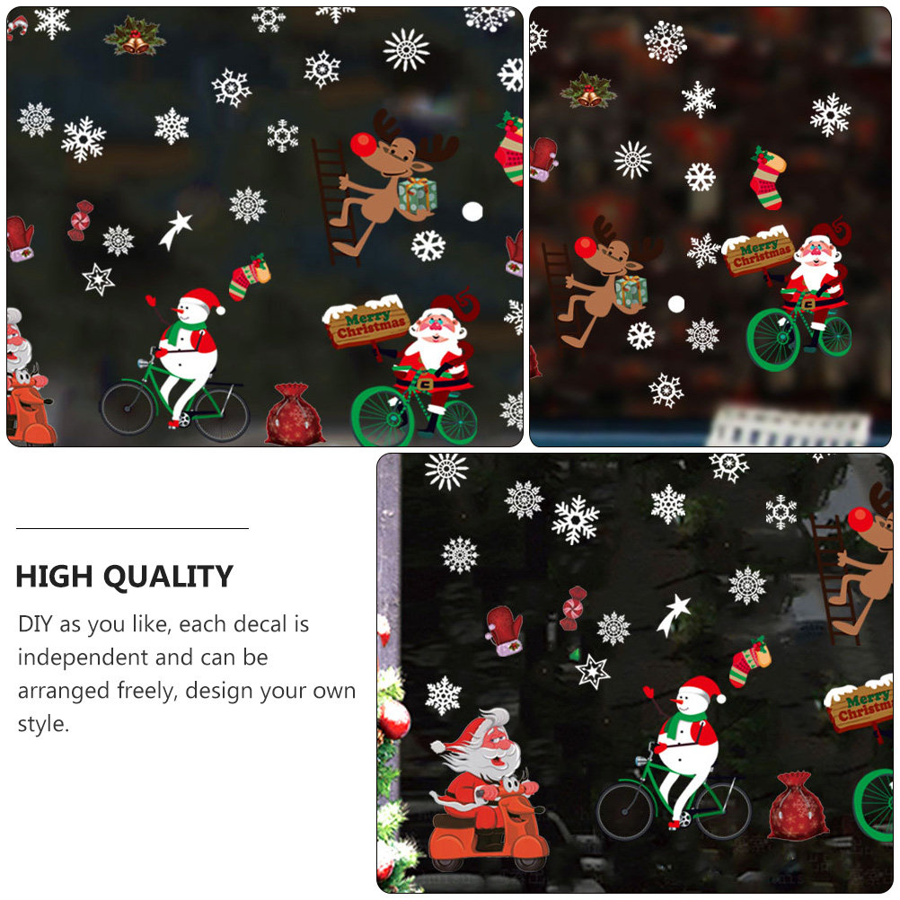 Window Winter Sticker Scene Ho - Snowflake Window Decal recension och pris