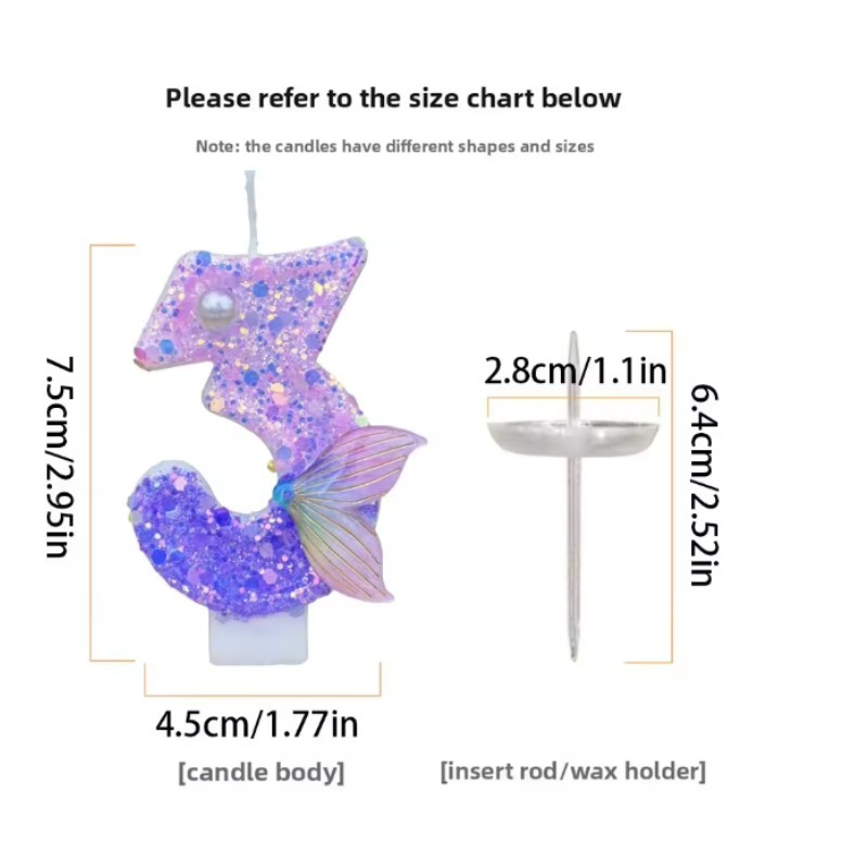 Glitter Purple Gradient Mermai - Holiday Candle Set recension och pris