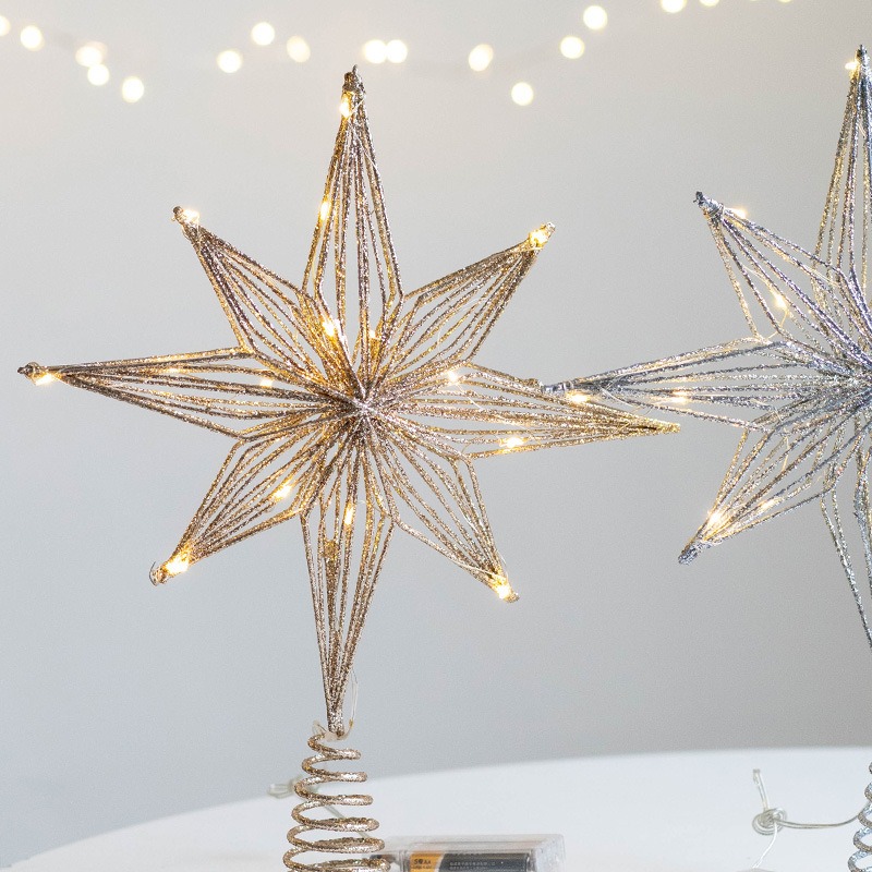 Christmas Decoration Iron Tree - Star Tree Topper recension och pris