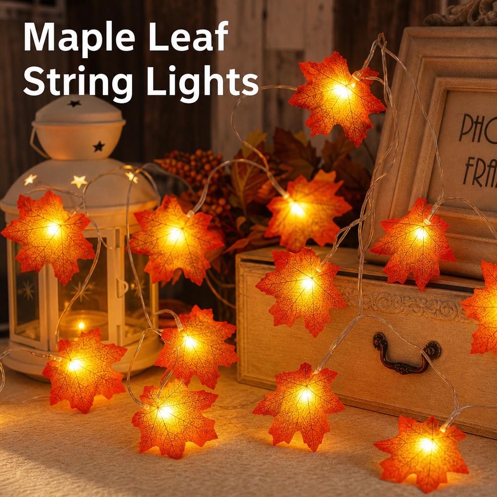Maple Leaf Garland String Ligh - Led Fairy String Lights recension och pris