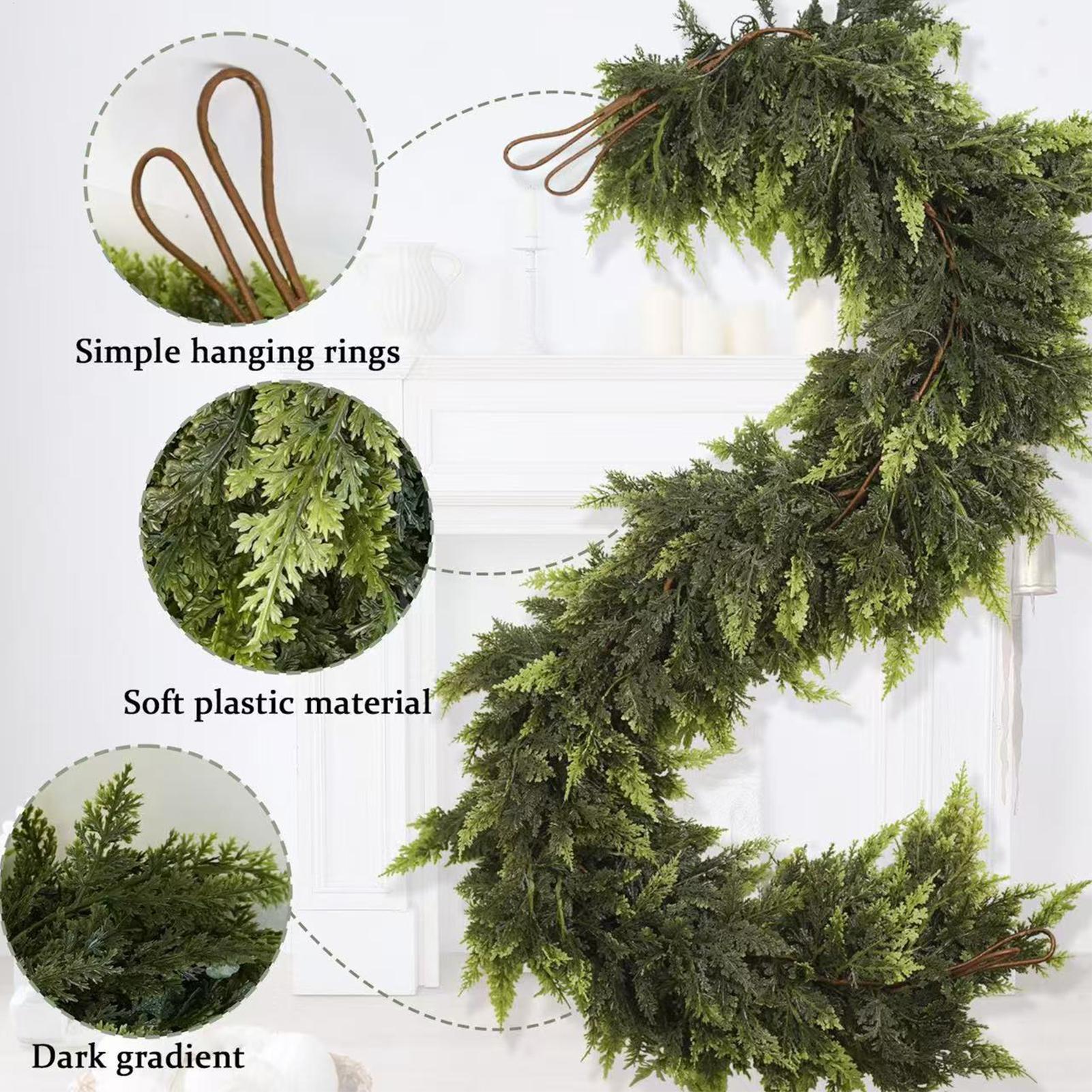 Christmas Garlands Artificial  - Christmas Wreath Fake recension och pris