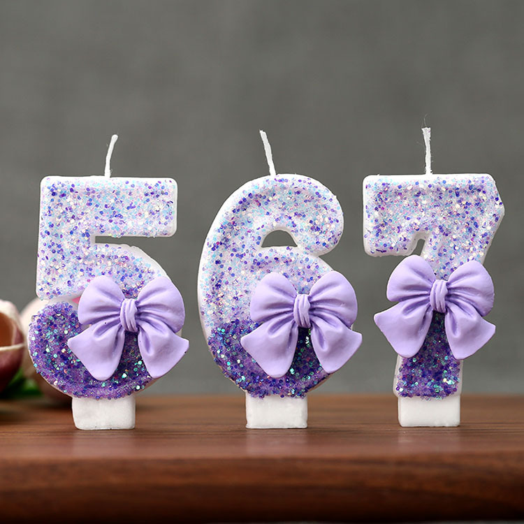 Creative Glitter Gradual Purpl - Holiday Candle Set recension och pris