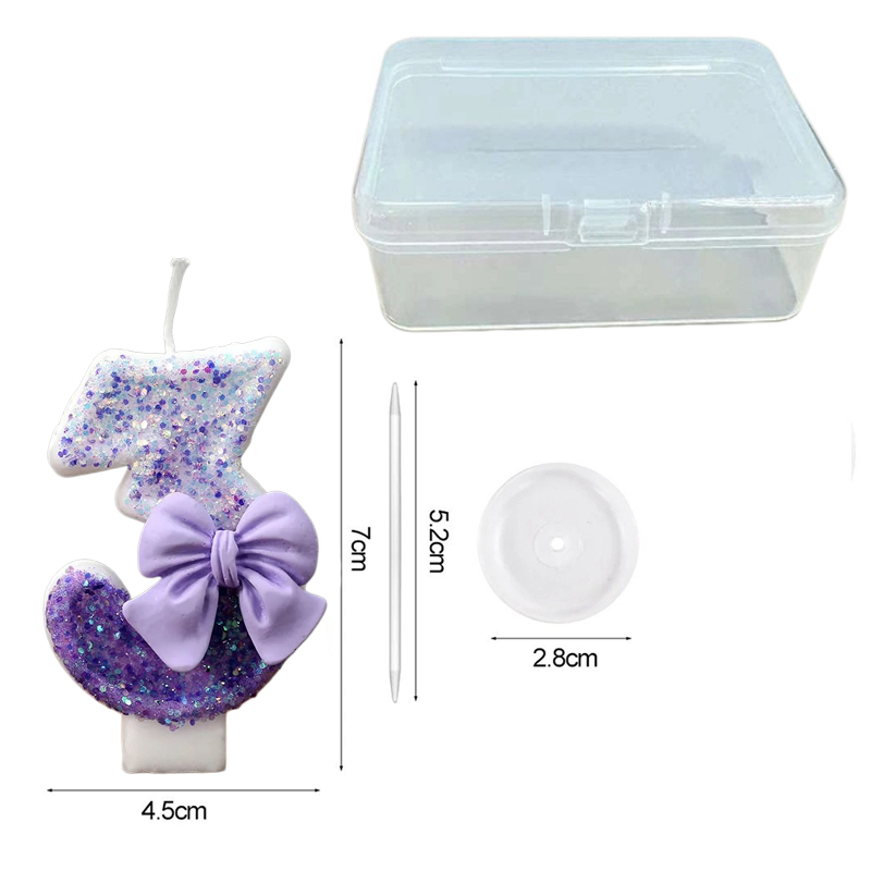 Creative Glitter Gradual Purpl - Holiday Candle Set recension och pris