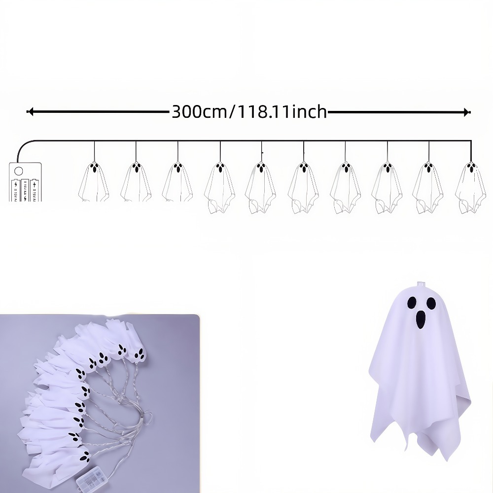 1 Set of 10 Halloween Hanging  - Led Fairy String Lights recension och pris