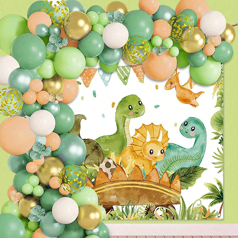 Dinosaur Balloon Set Arch for  - Tinsel Garland Decoration recension och pris