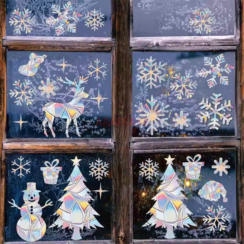 2set Christmas Electrostatic W - Snowflake Window Decal recension och pris