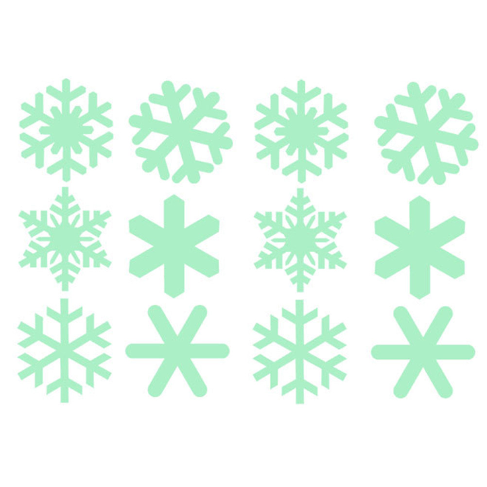 1Set Luminous Christmas Snowfl - Snowflake Window Decal recension och pris