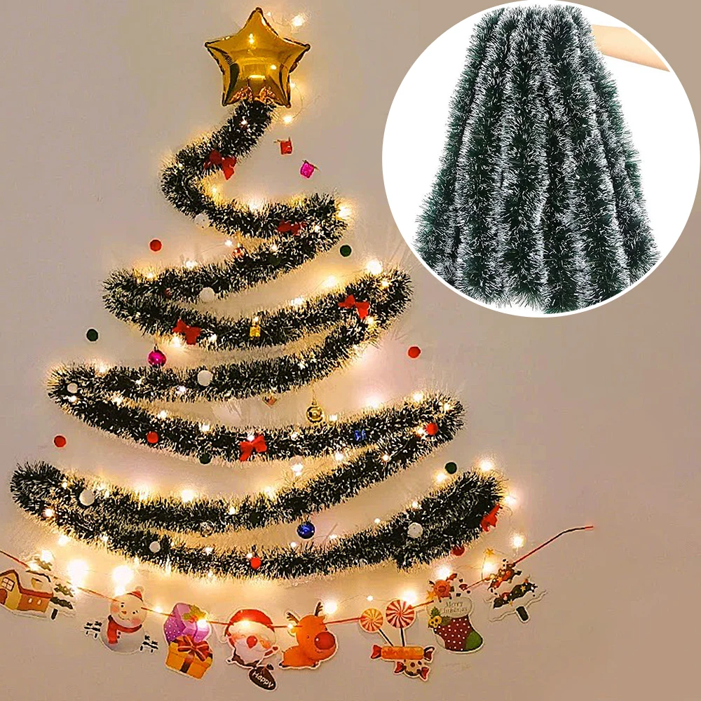 1/3/5PCS 2M Metallic Green Whi - Tinsel Garland Decoration recension och pris