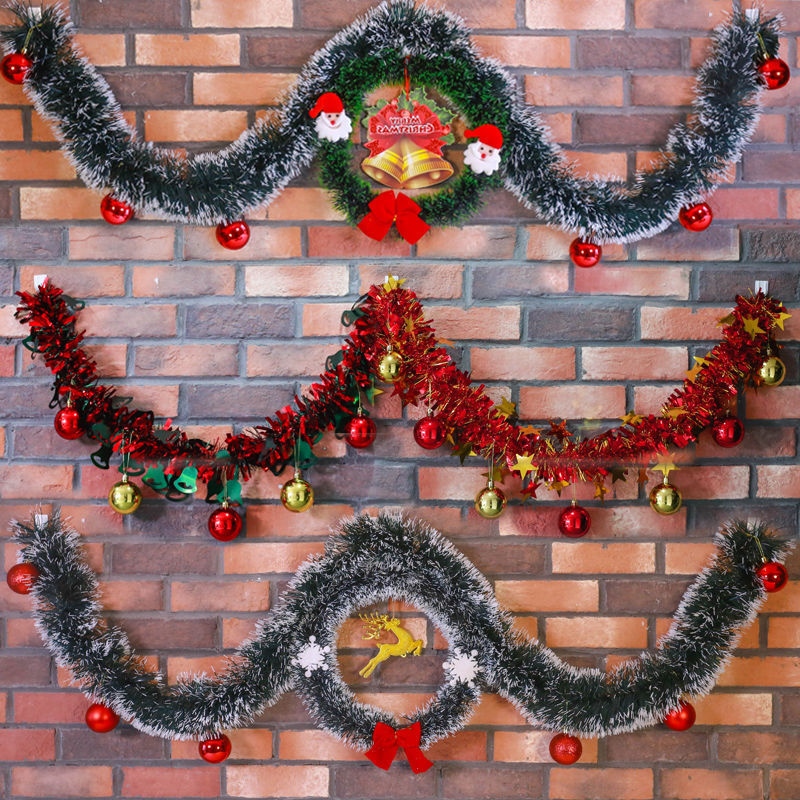 1/3/5PCS 2M Metallic Green Whi - Tinsel Garland Decoration recension och pris