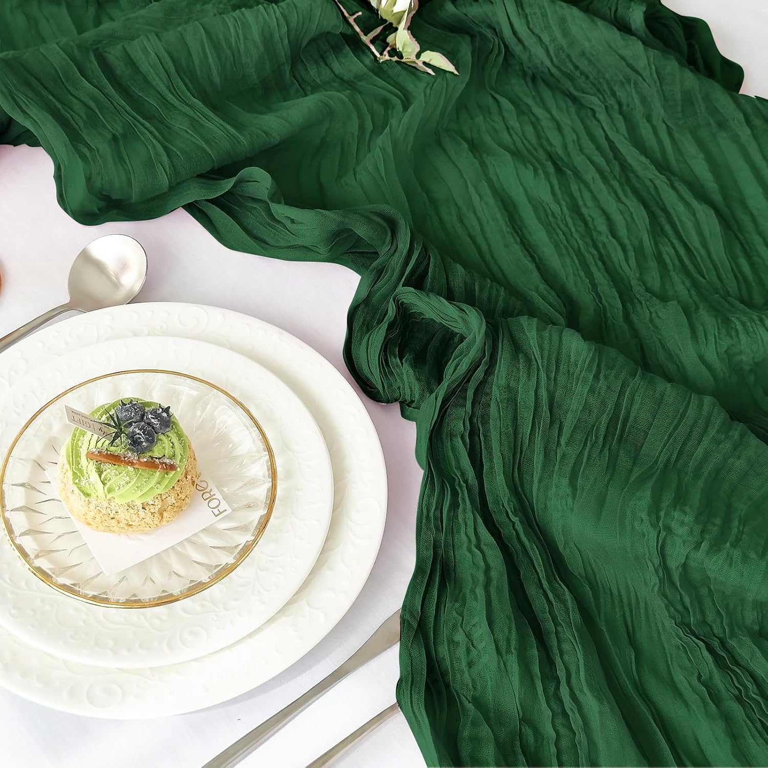 4Pcs Cheesecloth Table Runner  - Christmas Table Runner recension och pris