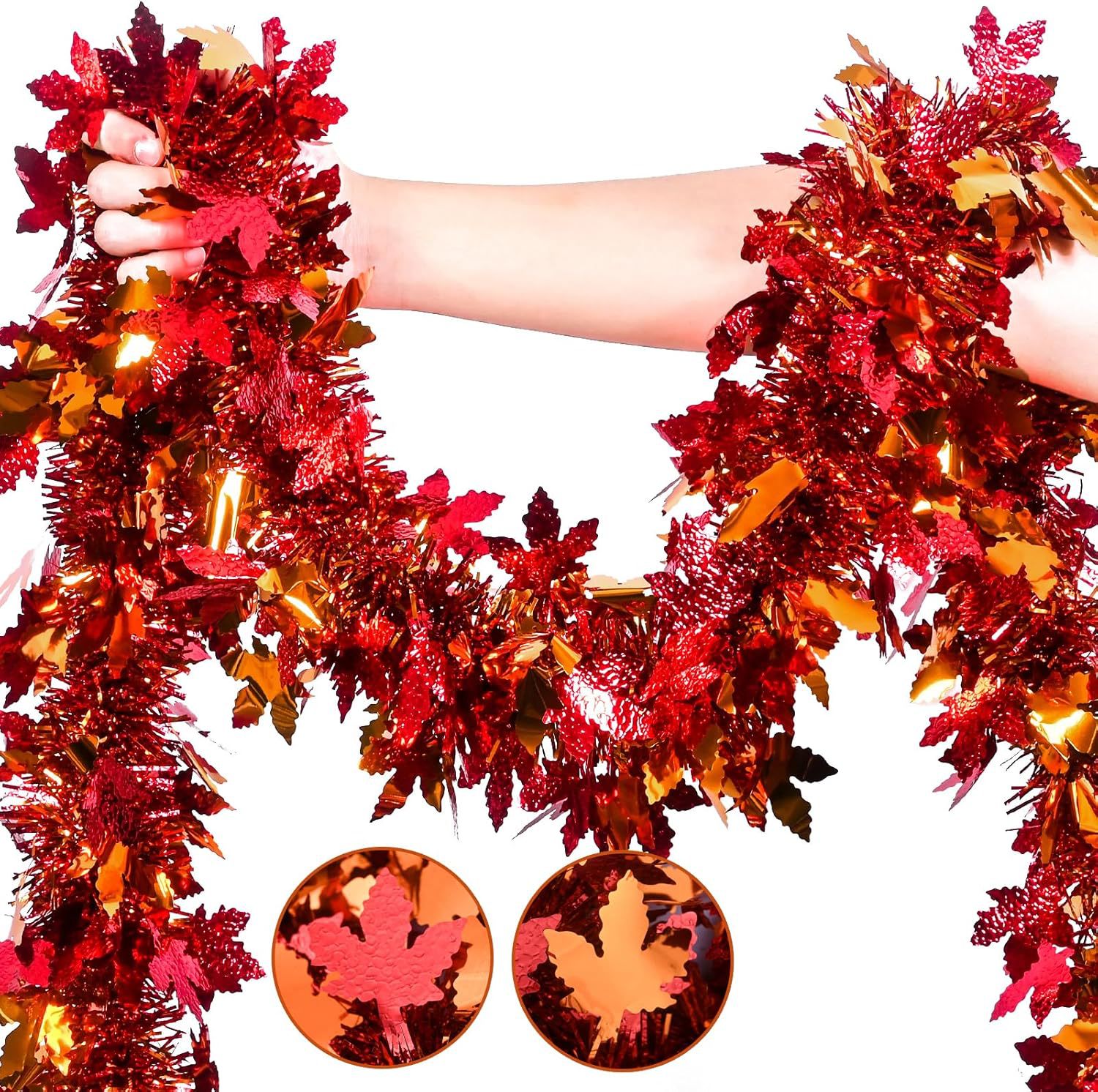 Thanksgiving Fall Tinsel Garla - Tinsel Garland Decoration recension och pris