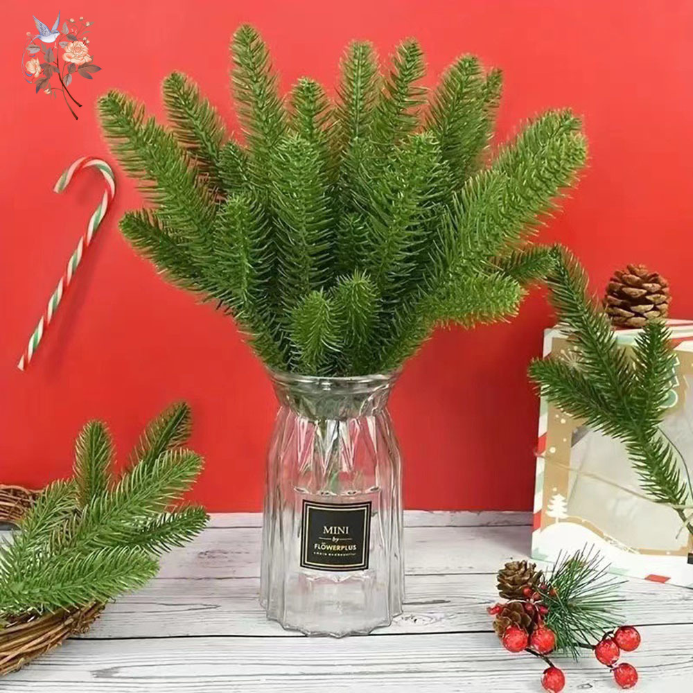 20PCS Artificial Trident Pine  - Christmas Wreath Fake recension och pris
