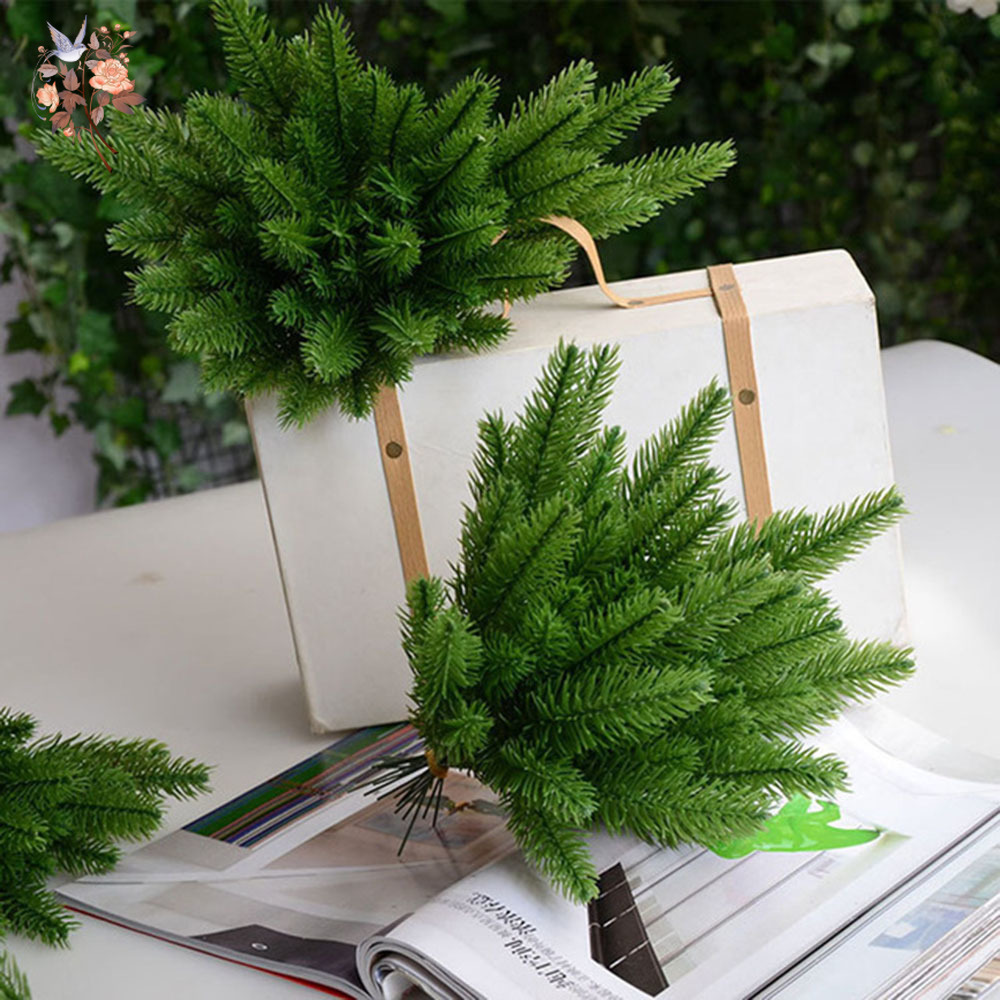 20PCS Artificial Trident Pine  - Christmas Wreath Fake recension och pris